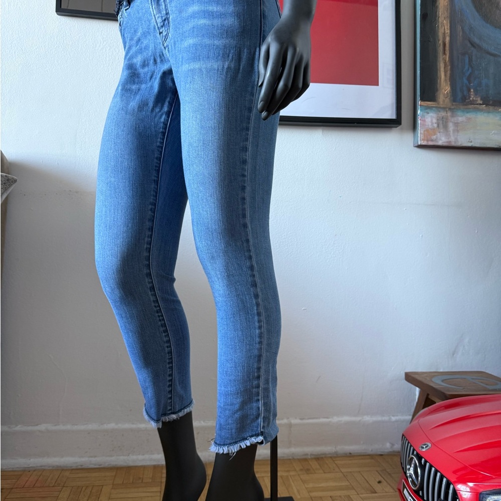 Armani Jeans Women's Cropped Blue Denim